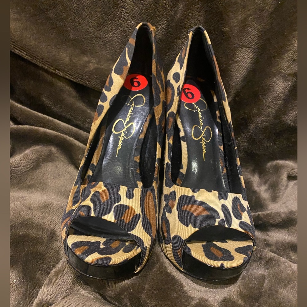 Leopard Jessica Simpson Heels